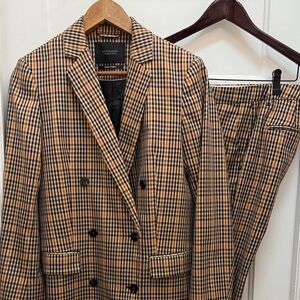 Brown Plaid Scotch & Soda women’s Suit